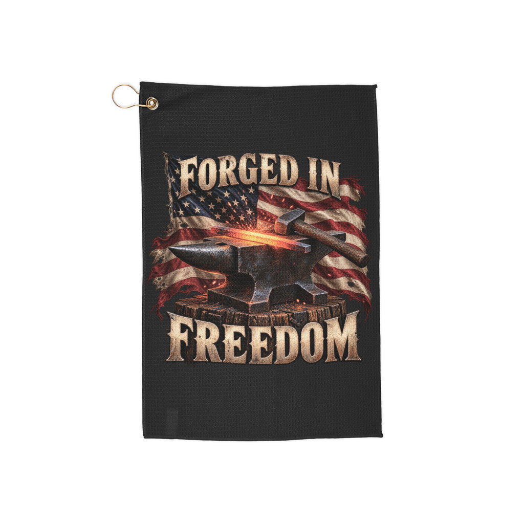 Forged in Freedom Patriotic Golf Towel