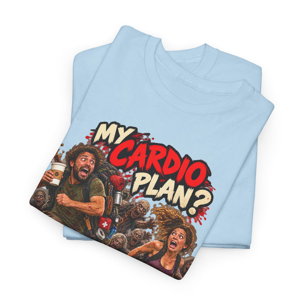 My Cardio Plan Running From Zombies Halloween T-Shirt