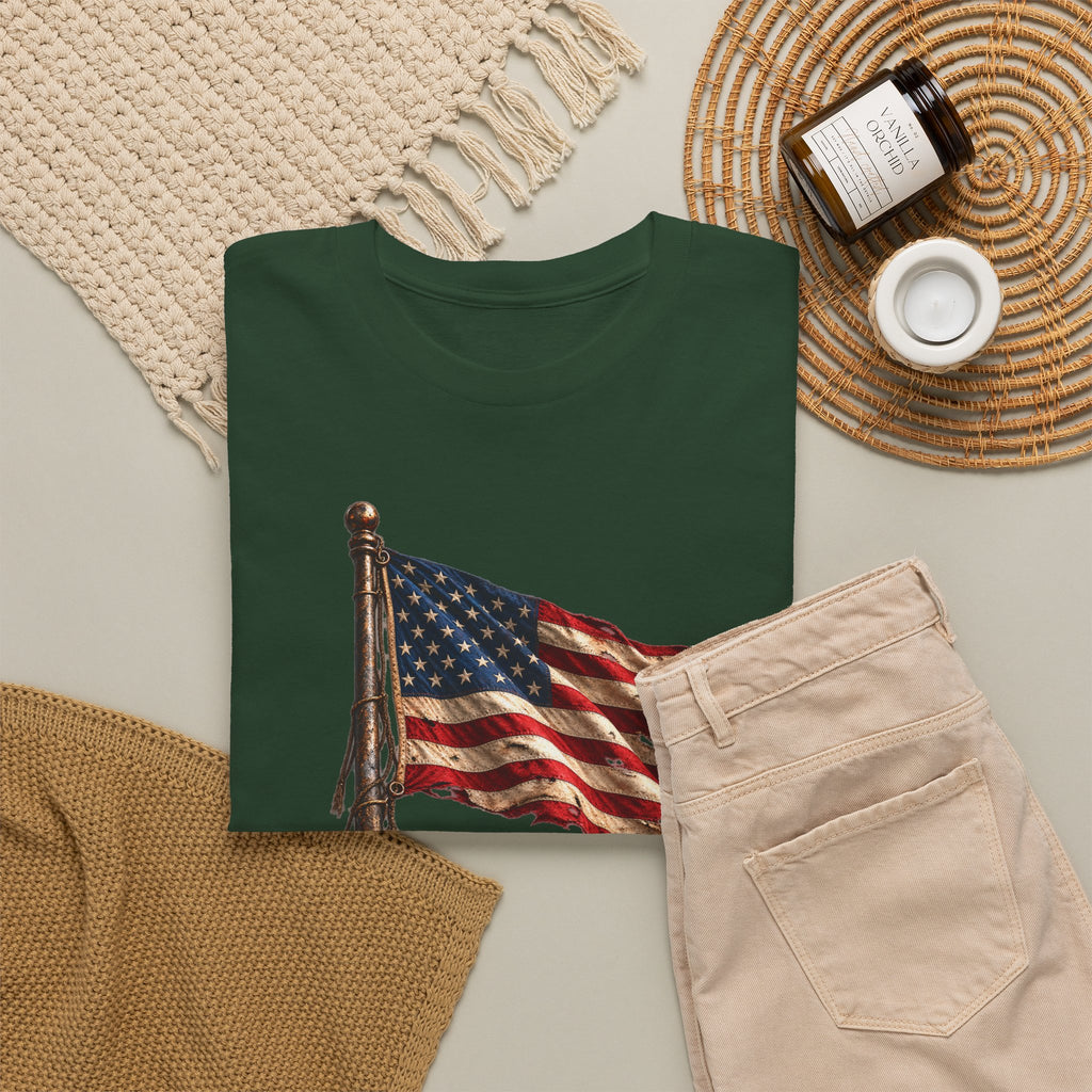 Still Standing American Flag T-Shirt