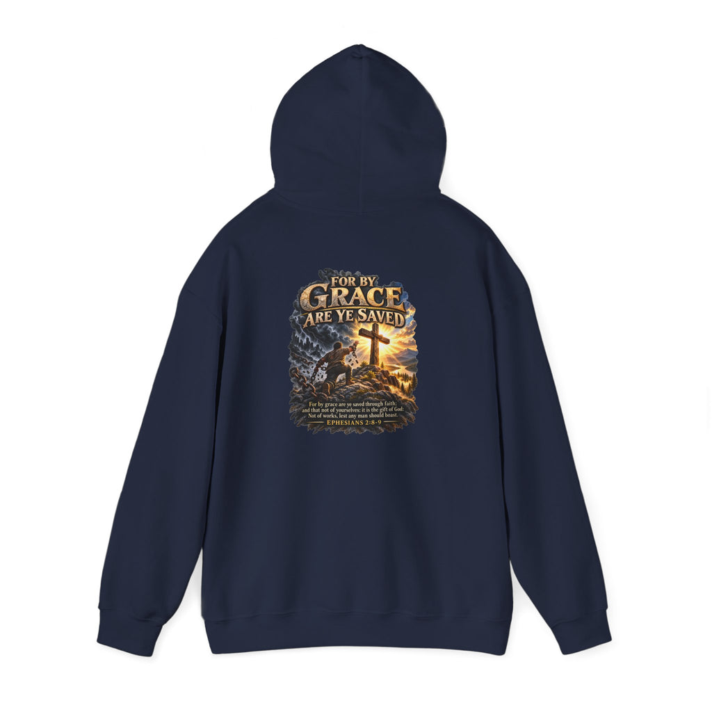 Saved by Grace — Ephesians 2:8–9 Christian Hoodie