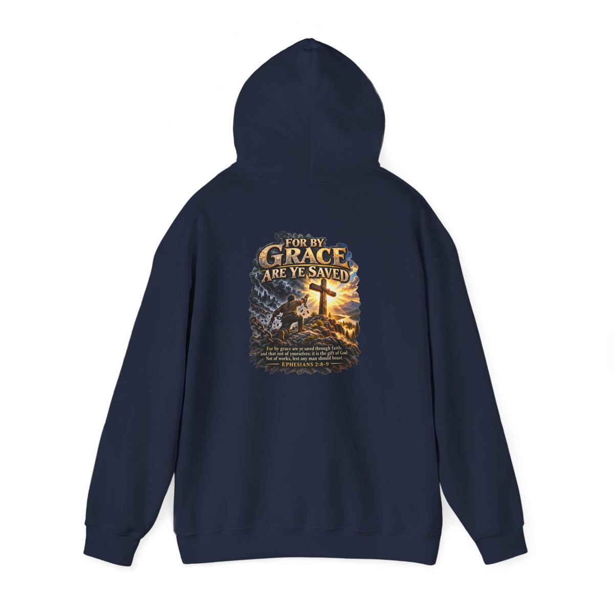 Saved by Grace — Ephesians 2:8–9 Christian Hoodie