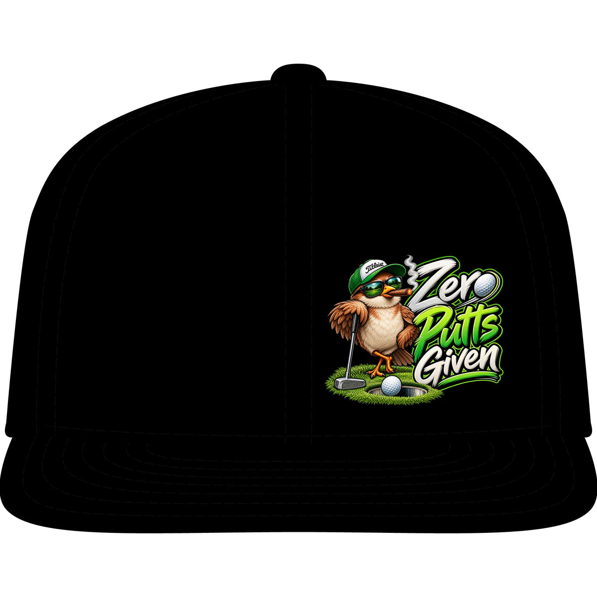 Zero Putts Given Golf Snapback Cap