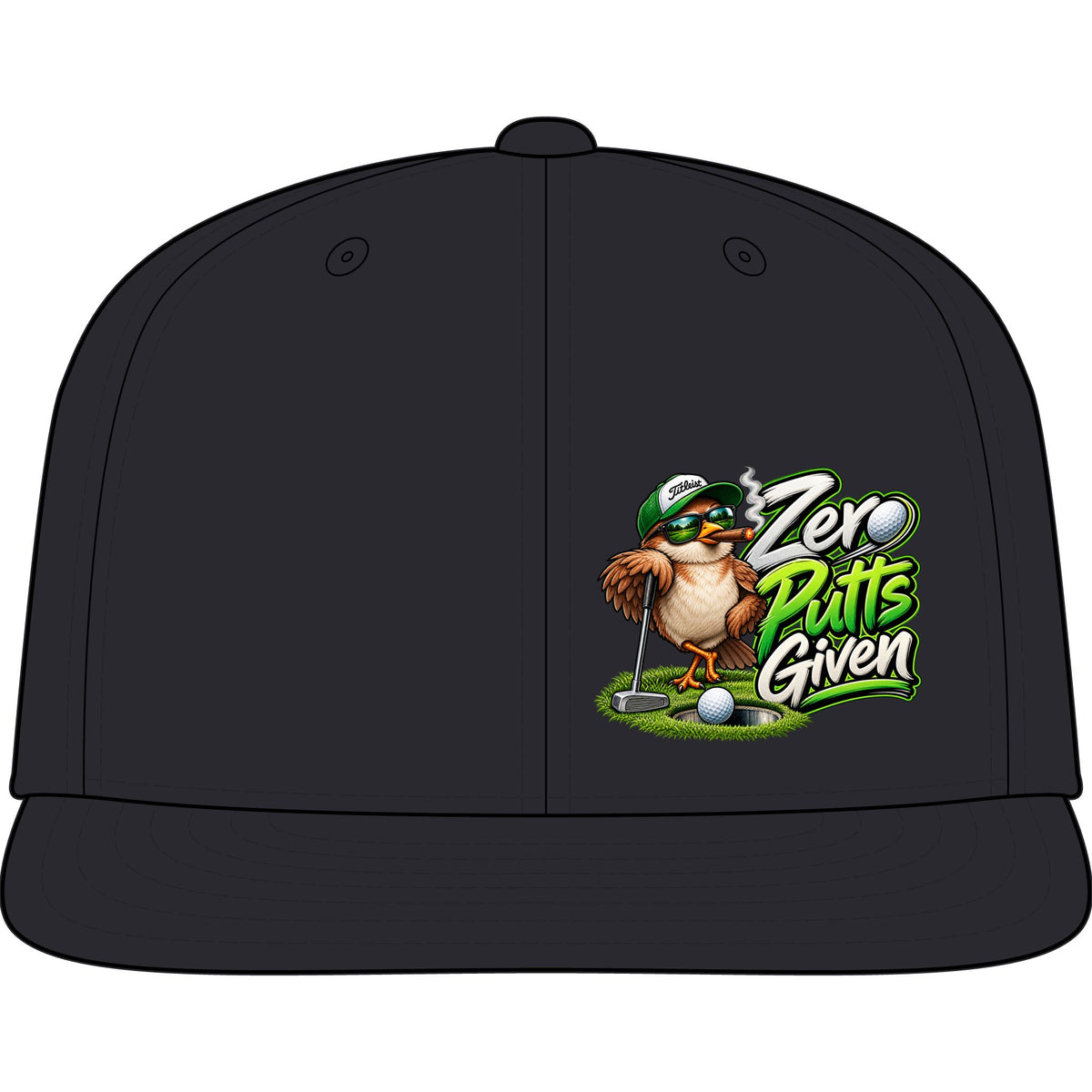 Zero Putts Given Golf Snapback Cap