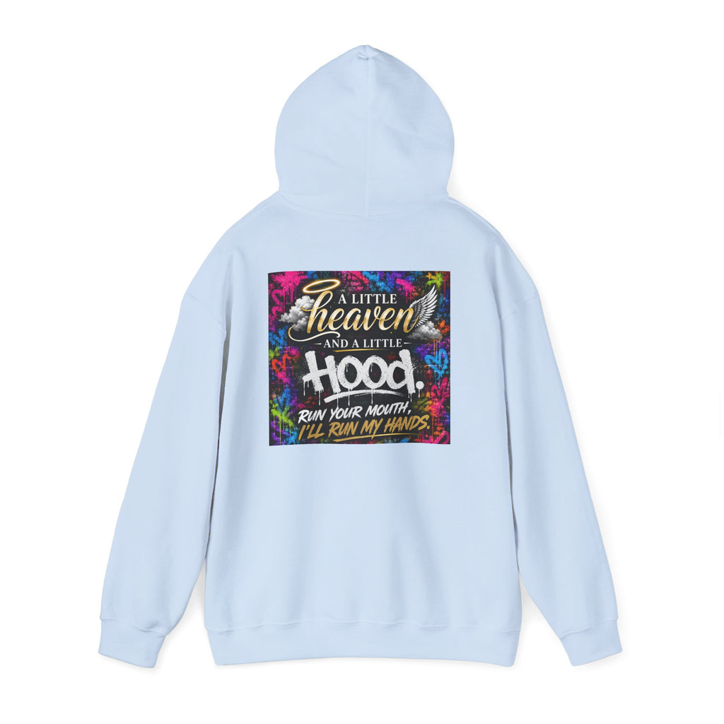 Christian in Progress hoodie | Faith graphic sweatshirt, colorful back print