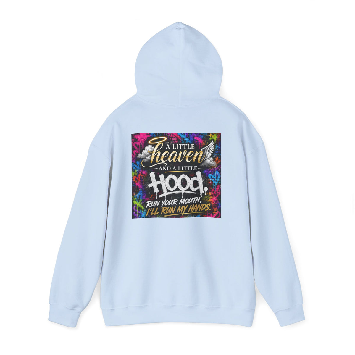 Christian in Progress hoodie | Faith graphic sweatshirt, colorful back print