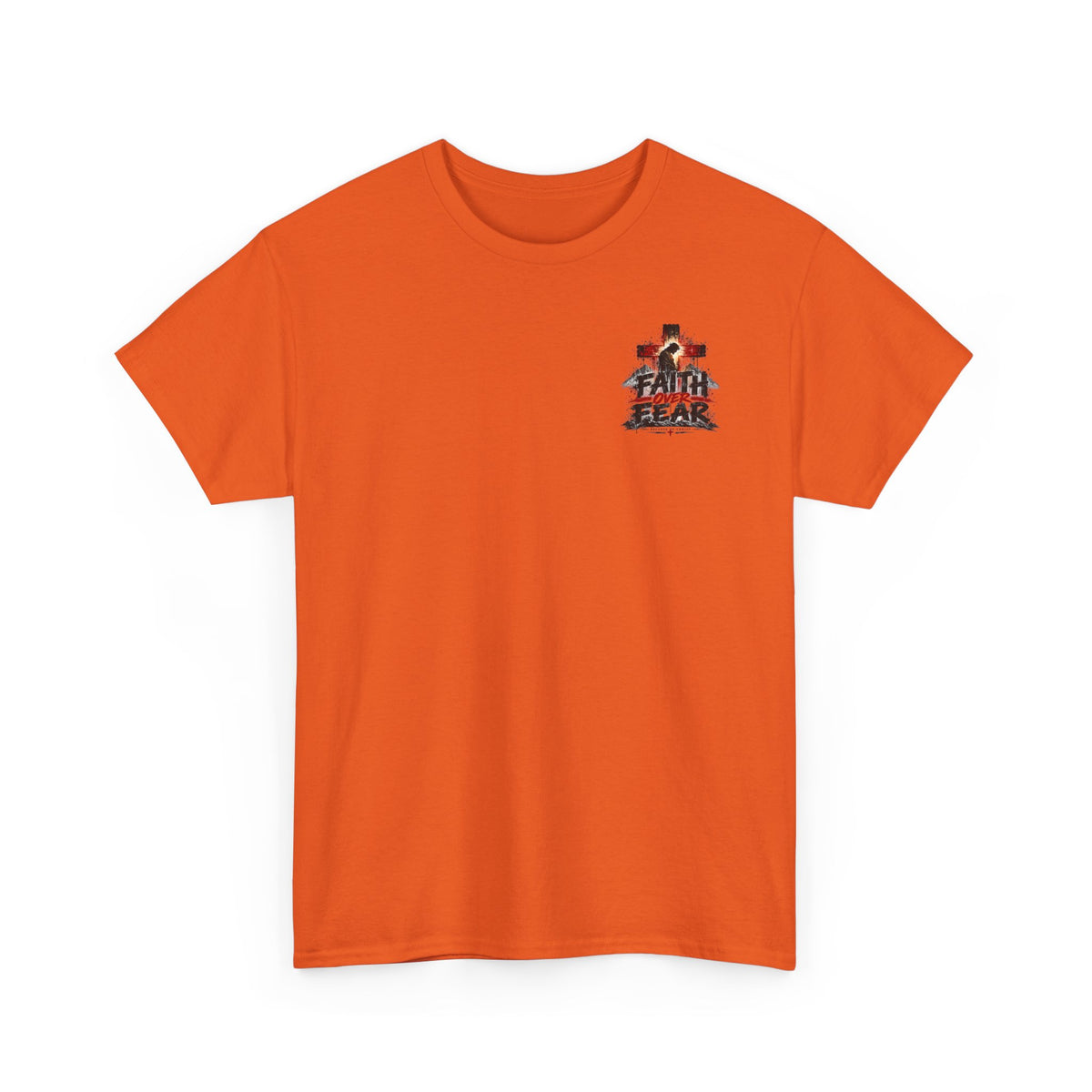 Christian Faith T-Shirt — "In the Name of the Lord" Cross & Scripture Graphic Tee
