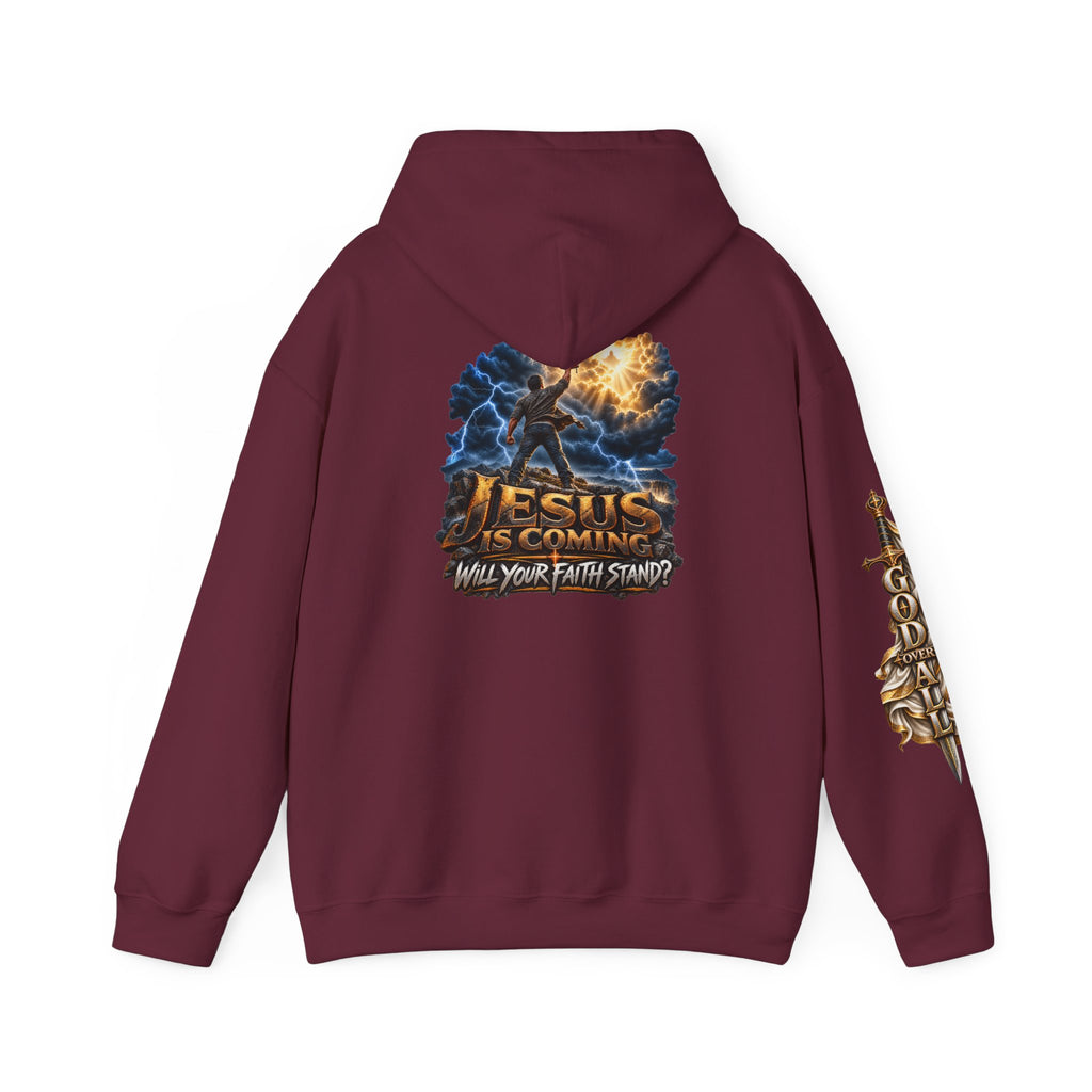 Jesus Is Coming Hoodie — Faith Revival Graphic Pullover