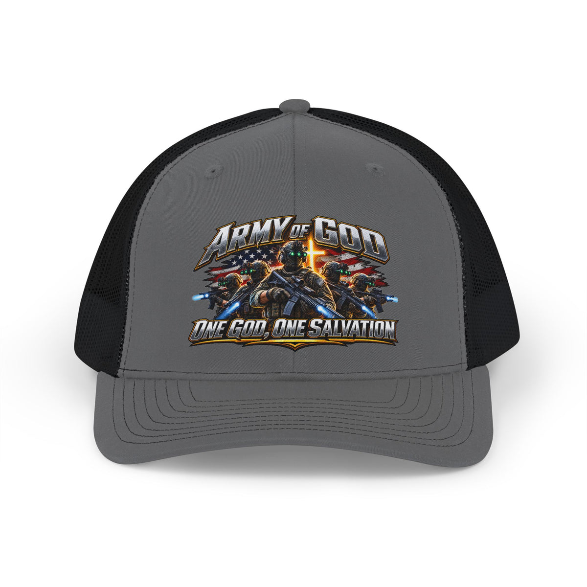Army of God graphic, Snapback Cap | One God One Salvation design