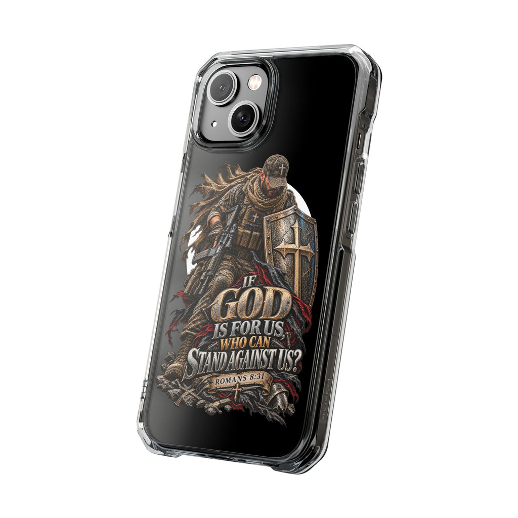 Phone Case – Christian Knight “If God Is for Us” Warrior Armor Design