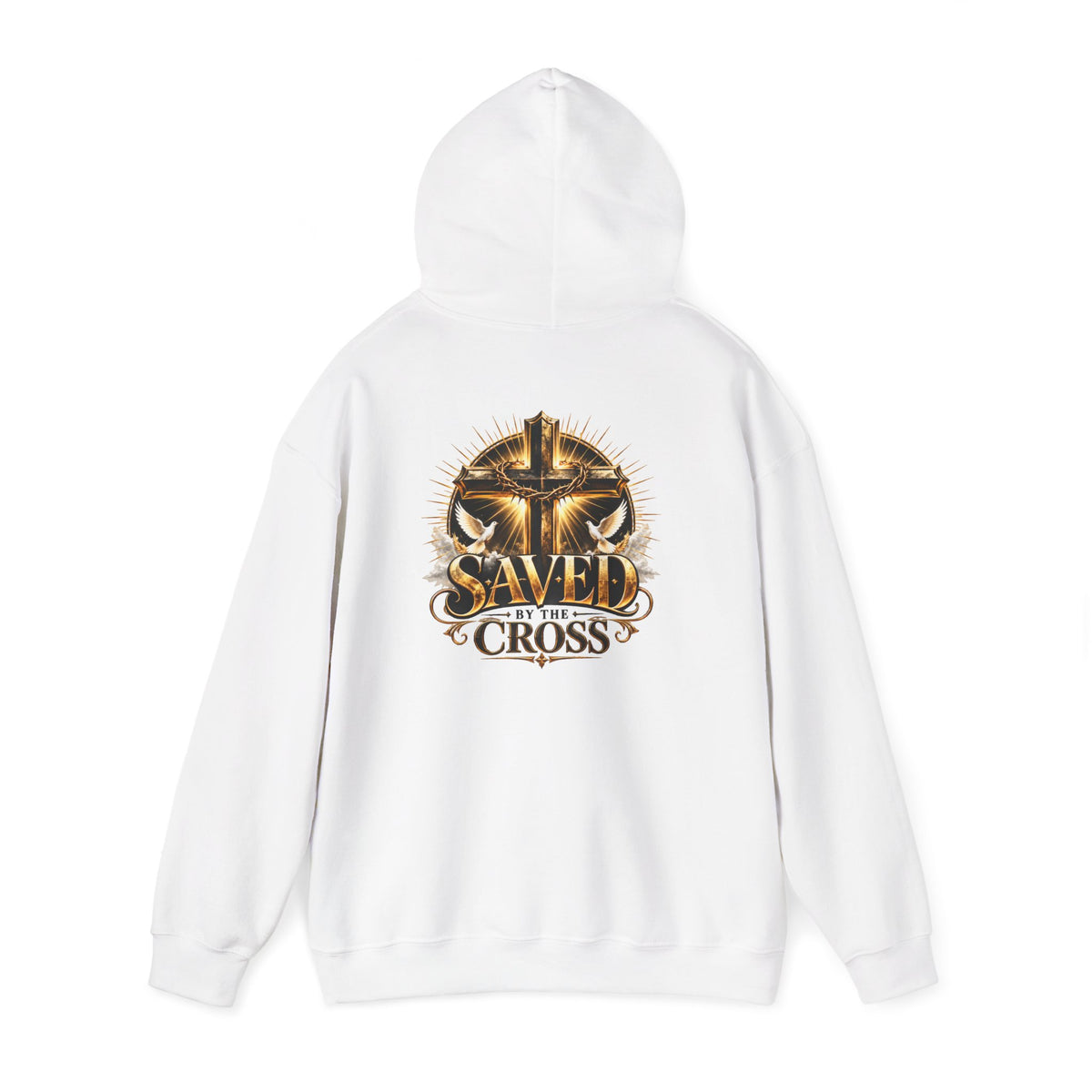Christian Hoodie — "Saved by the Cross" Religious Pullover