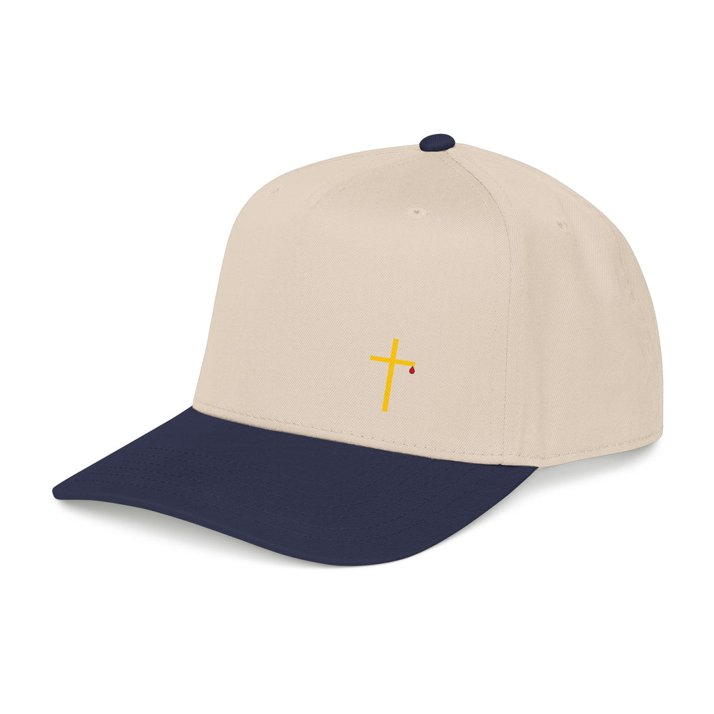 Embroidered Tiny Cross Baseball Cap – Minimalist Christian Hat