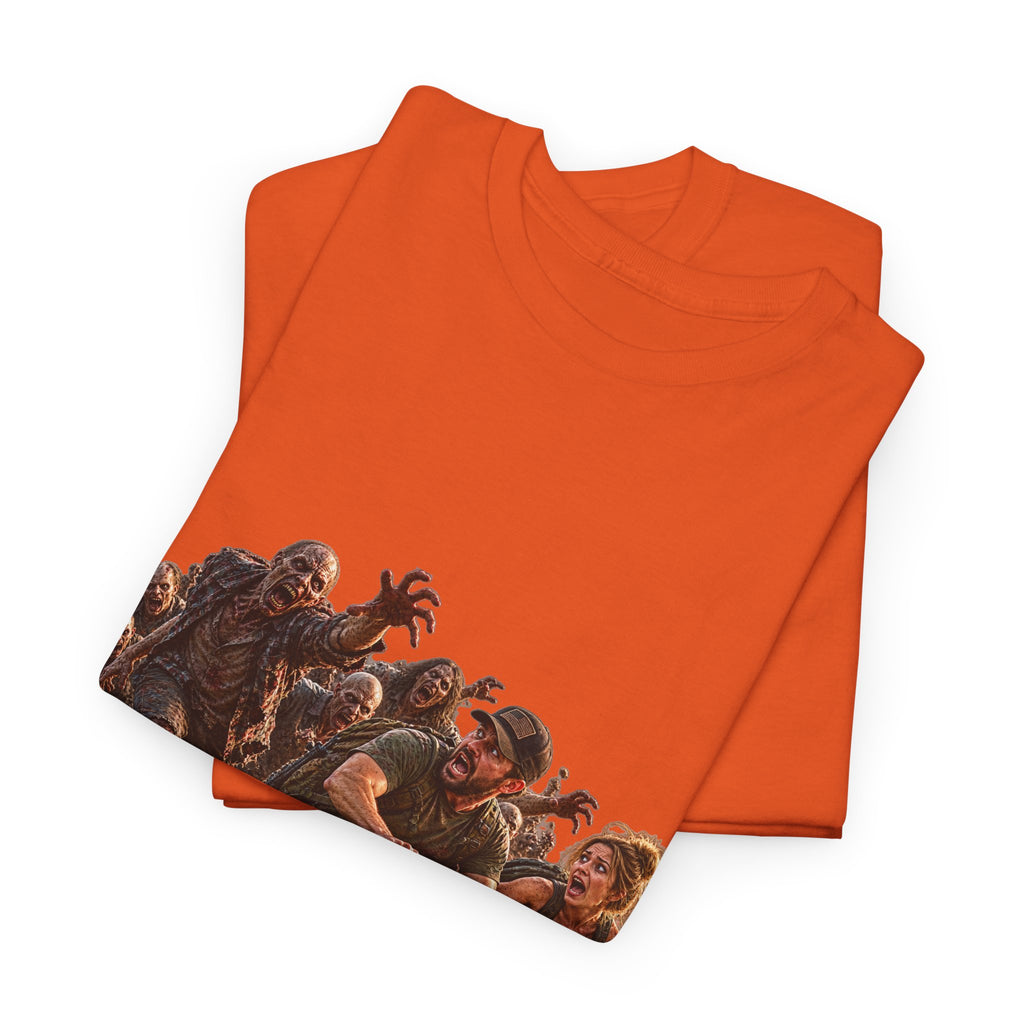 Zombie Grocery Run Survival Graphic T-Shirt
