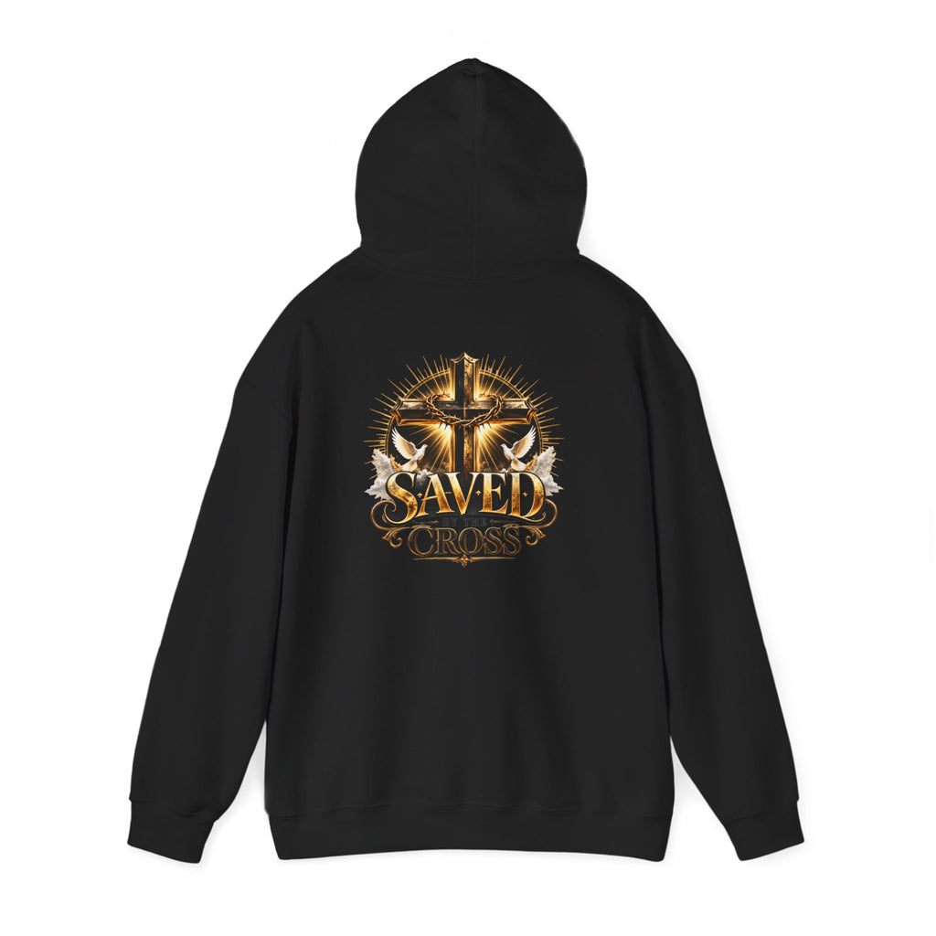 Faith Over Fear Christian Hoodie – Faithful Savior Cross Design