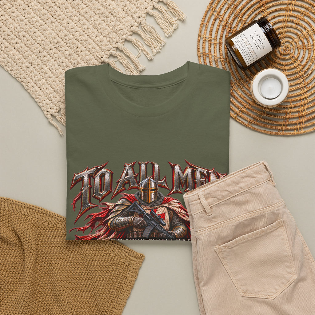 To All Men — Isaiah 40 Christian Warrior T-Shirt