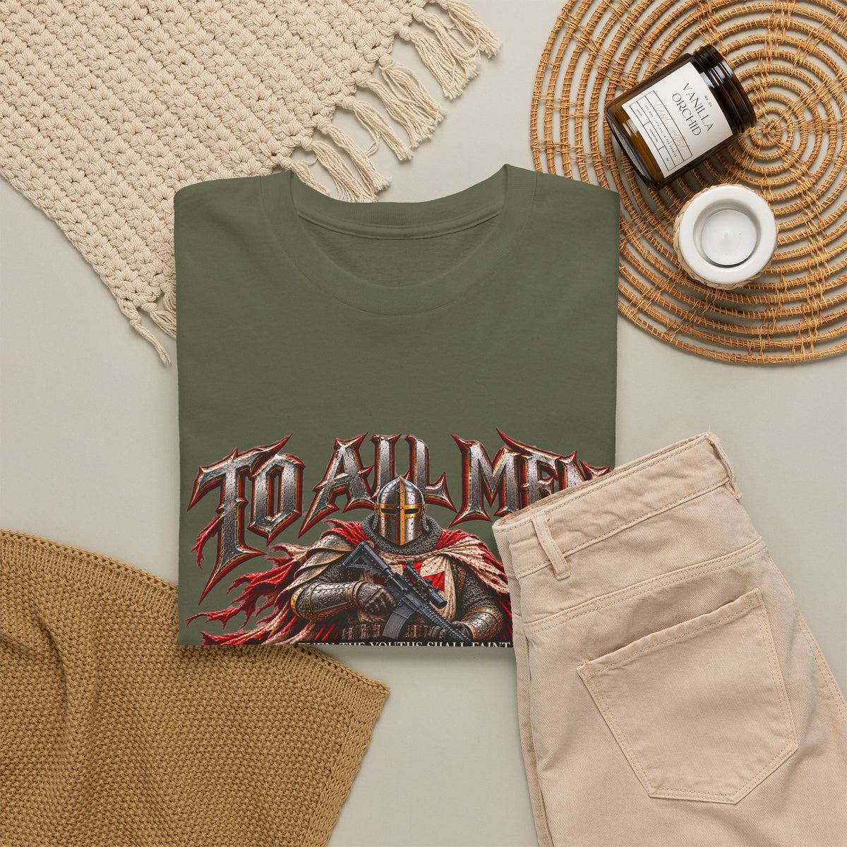 To All Men — Isaiah 40 Christian Warrior T-Shirt