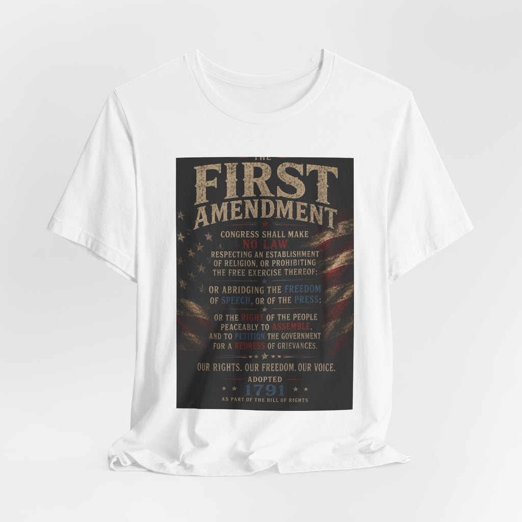First Amendment Text Tee | Patriotic Constitution Shirt