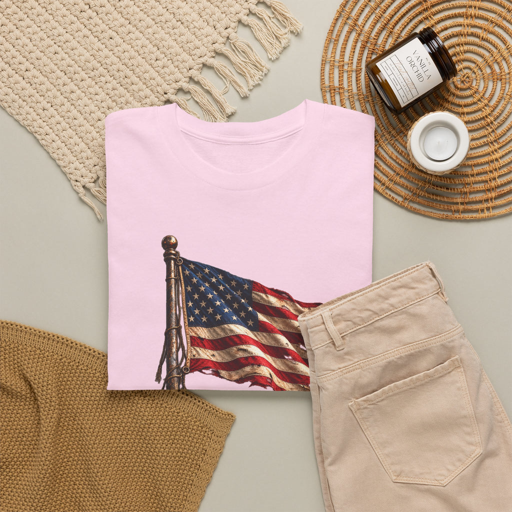 Still Standing American Flag T-Shirt