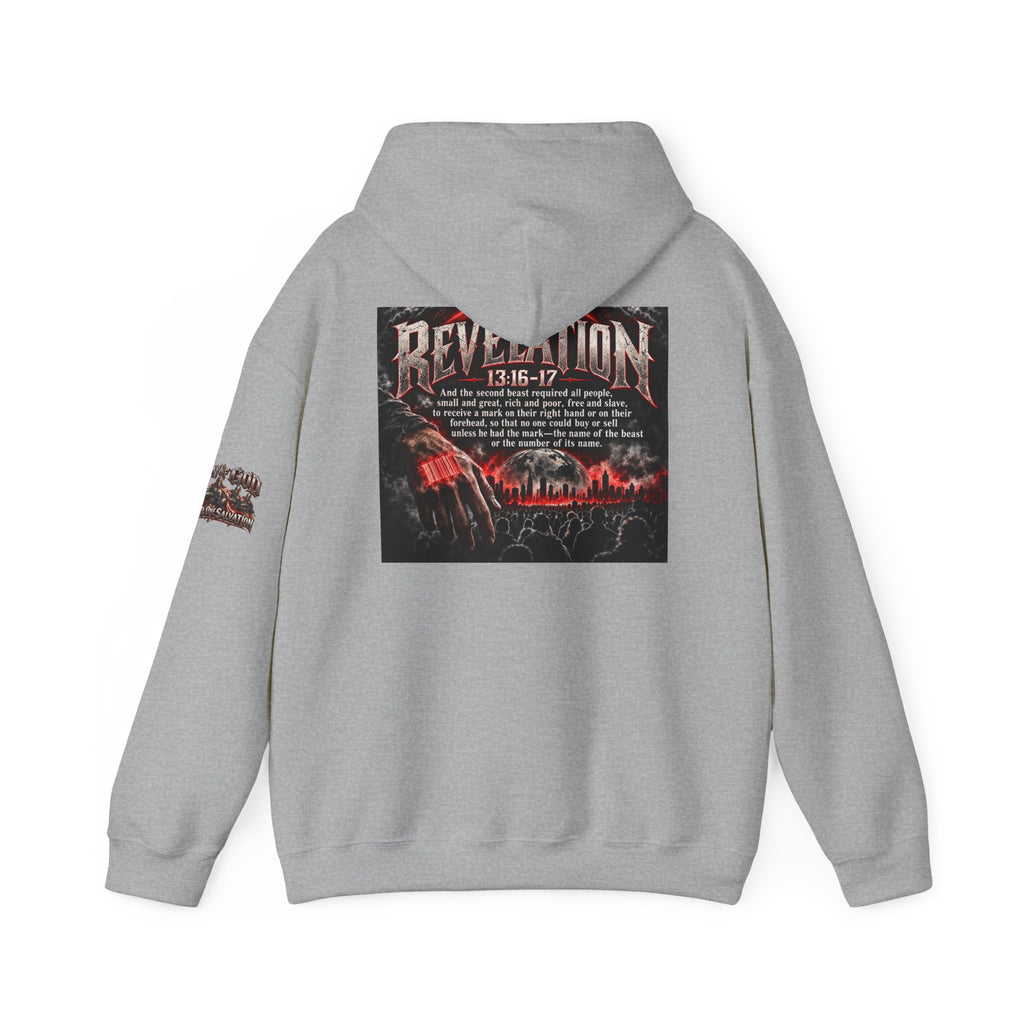 Revelation 13:16-17 Christian Hoodie – 'The Devil' Verse Graphic Pullover