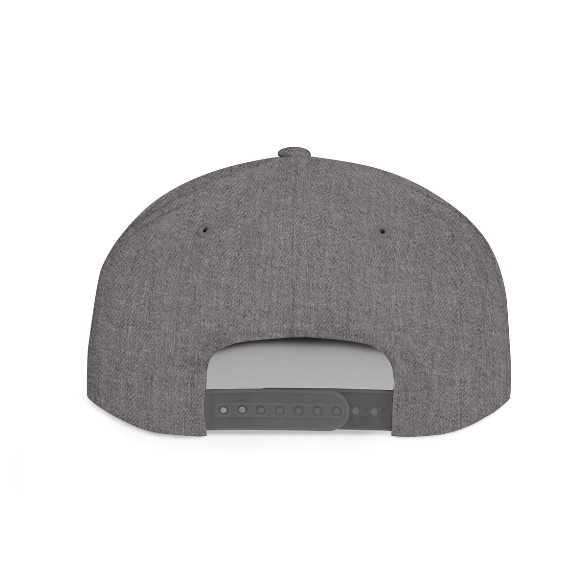 Embroidered Cross Snapback Hat — Minimal Christian Flat Bill Cap