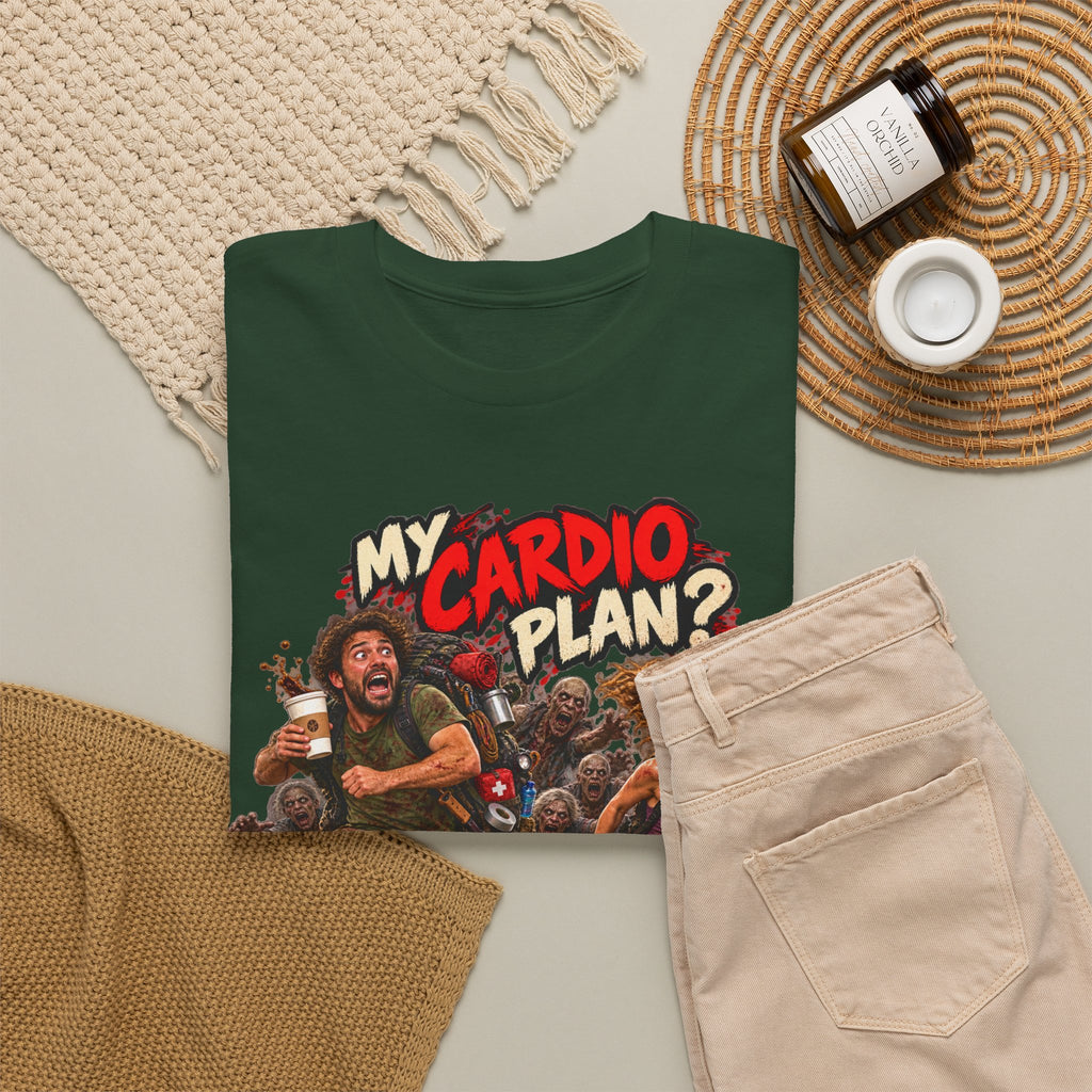 My Cardio Plan Running From Zombies Halloween T-Shirt