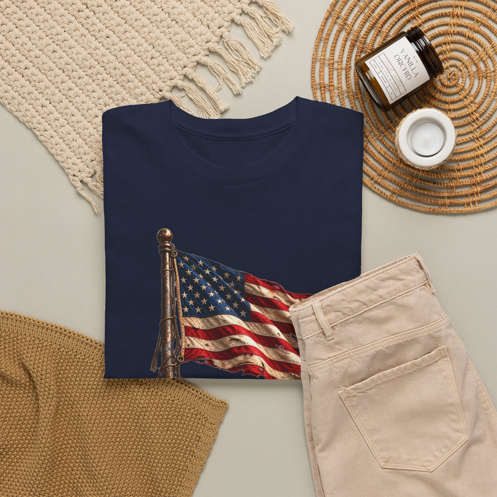 Still Standing American Flag T-Shirt