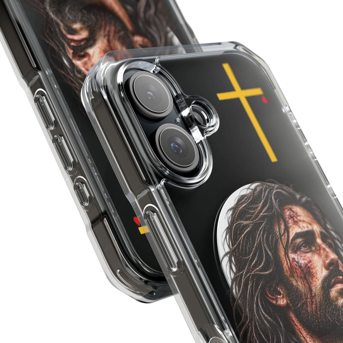 Jesus Cross Magnetic Clear Phone Case