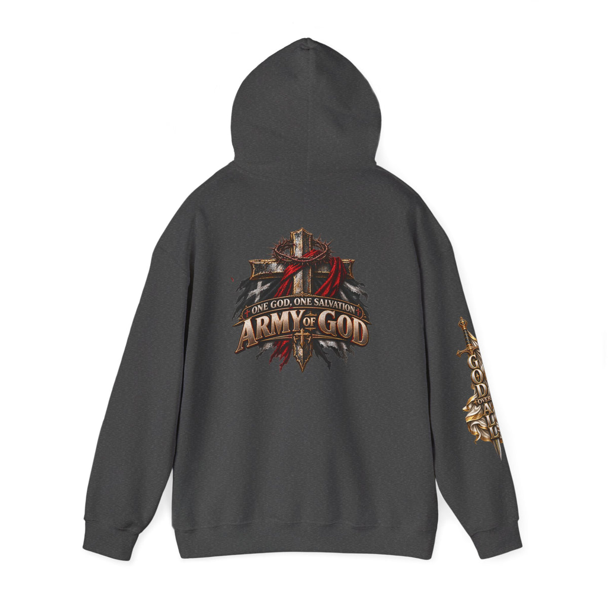 Christian Hoodie - "Way Truth Life" & "Army of God" Graphic Pullover