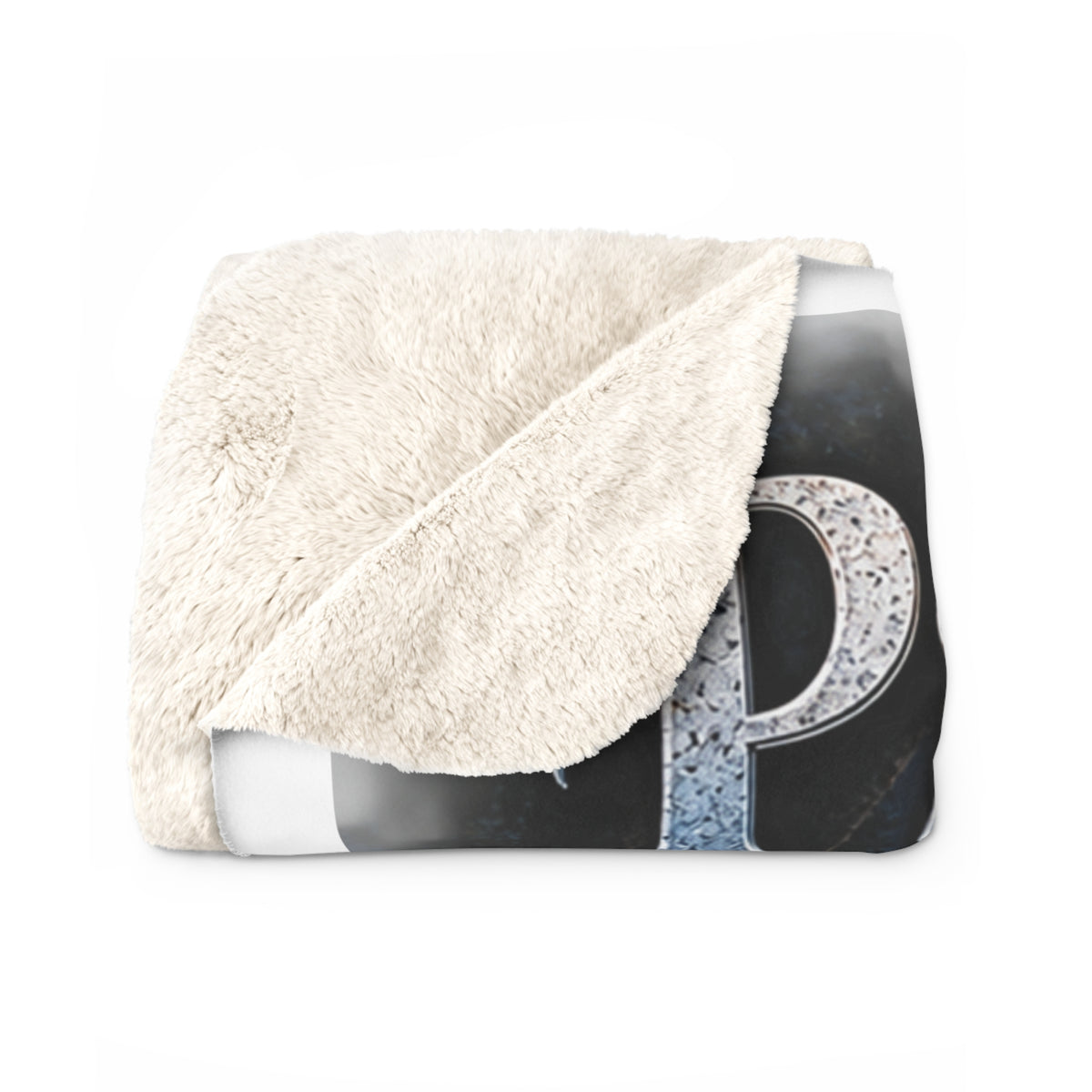 Psalm 23:1–4 Sherpa Fleece Blanket – Moonlit Shepherd Scripture Design