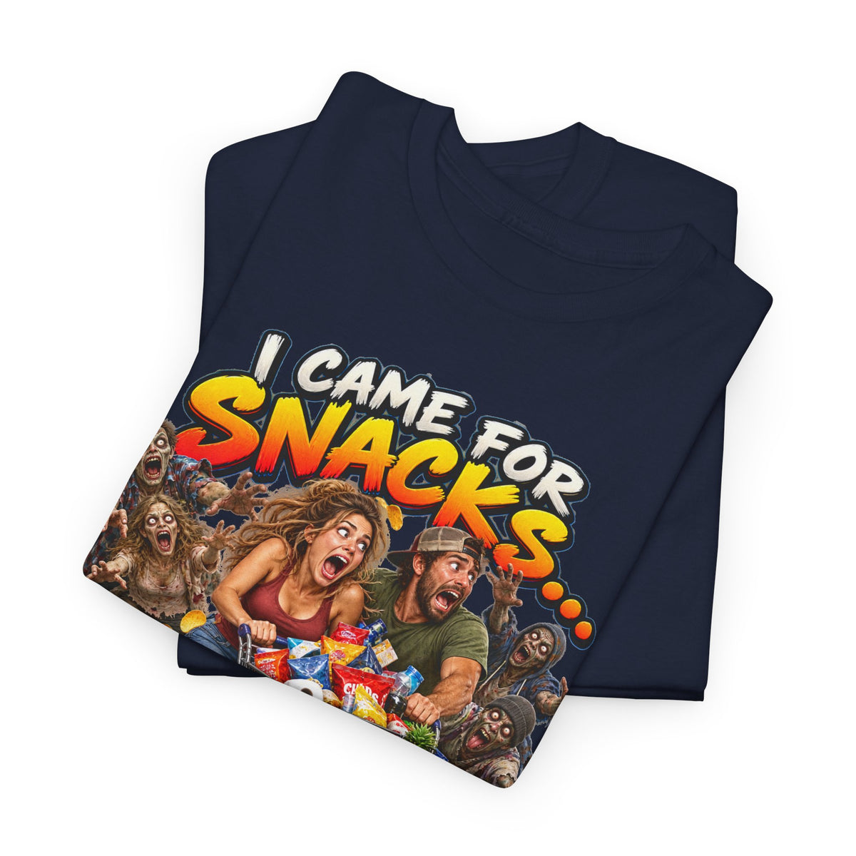 I Came for Snacks Not the Apocalypse Funny Apocalypse T-Shirt