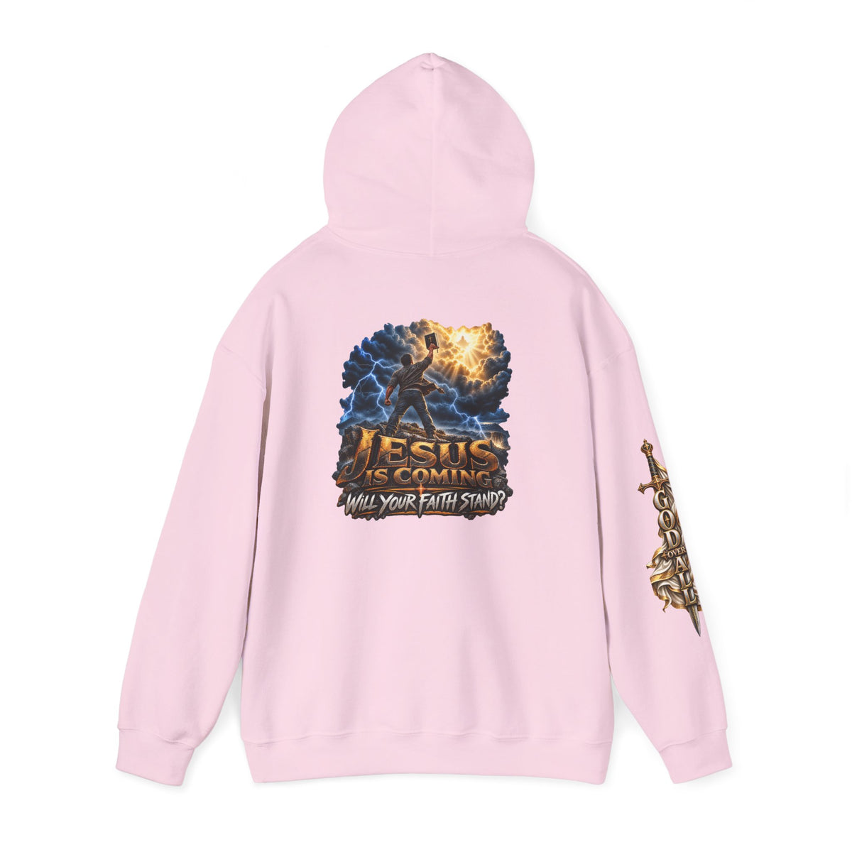 Religious Hoodie — “Jesus Is Coming: Will Your Faith Stand?” Graphic Pullover