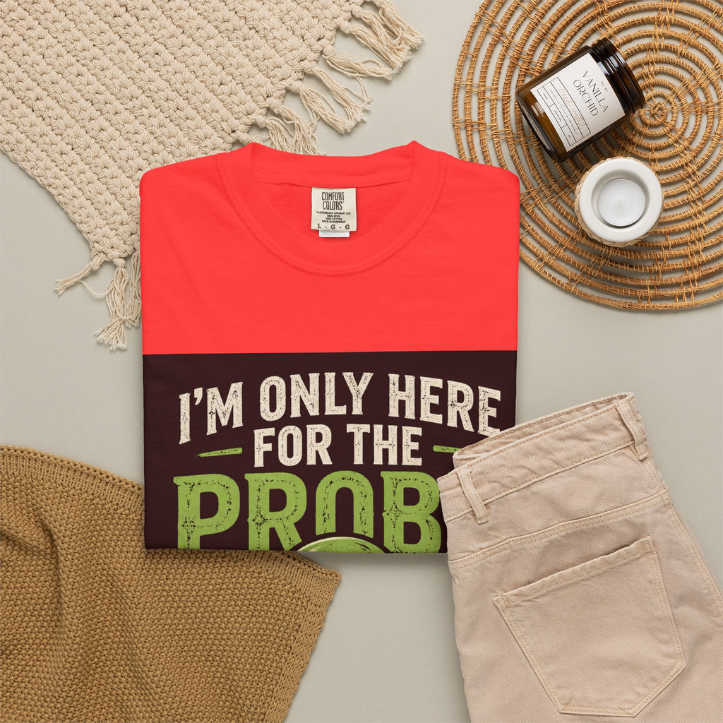 I'm Only Here for the Probe Alien T-Shirt | Funny UFO Graphic Tee