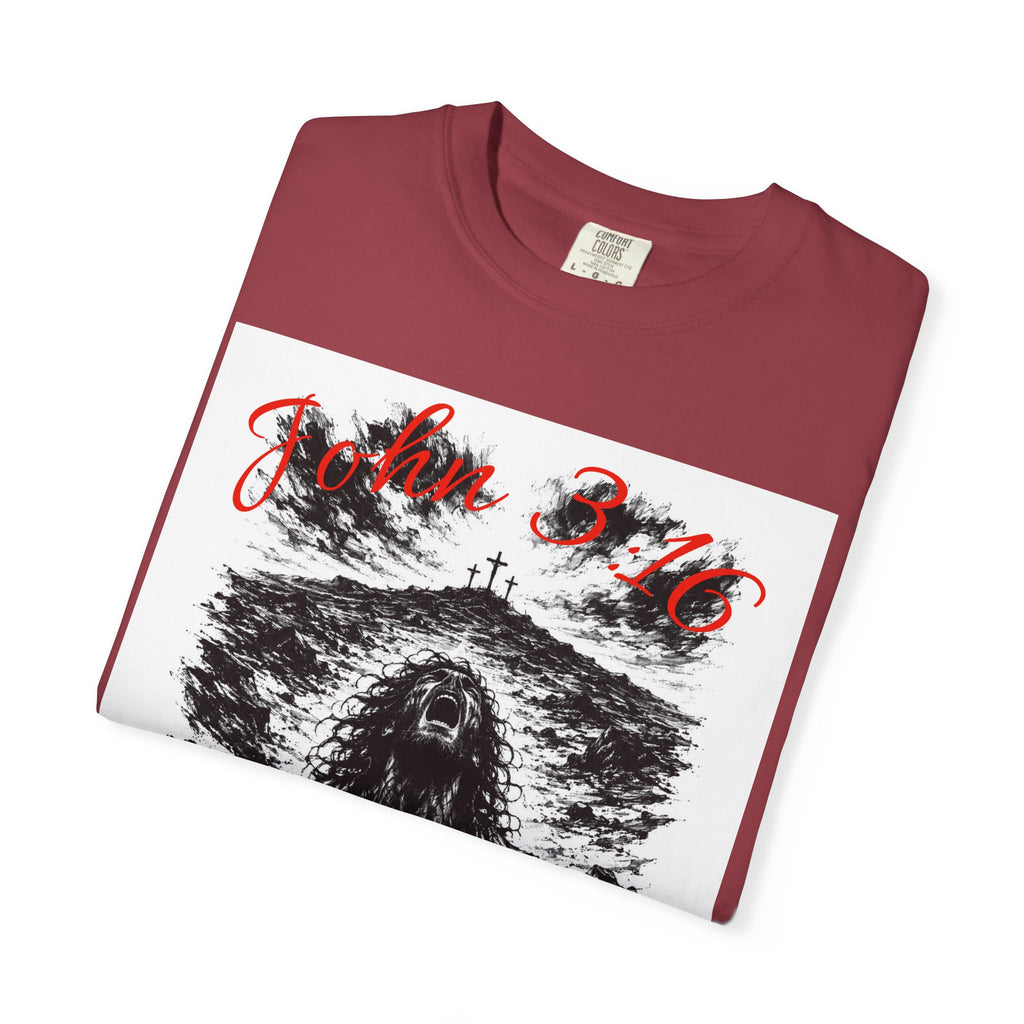 Grim Sea Creature T-shirt | Dark Gothic Illustration, Red Script Logo