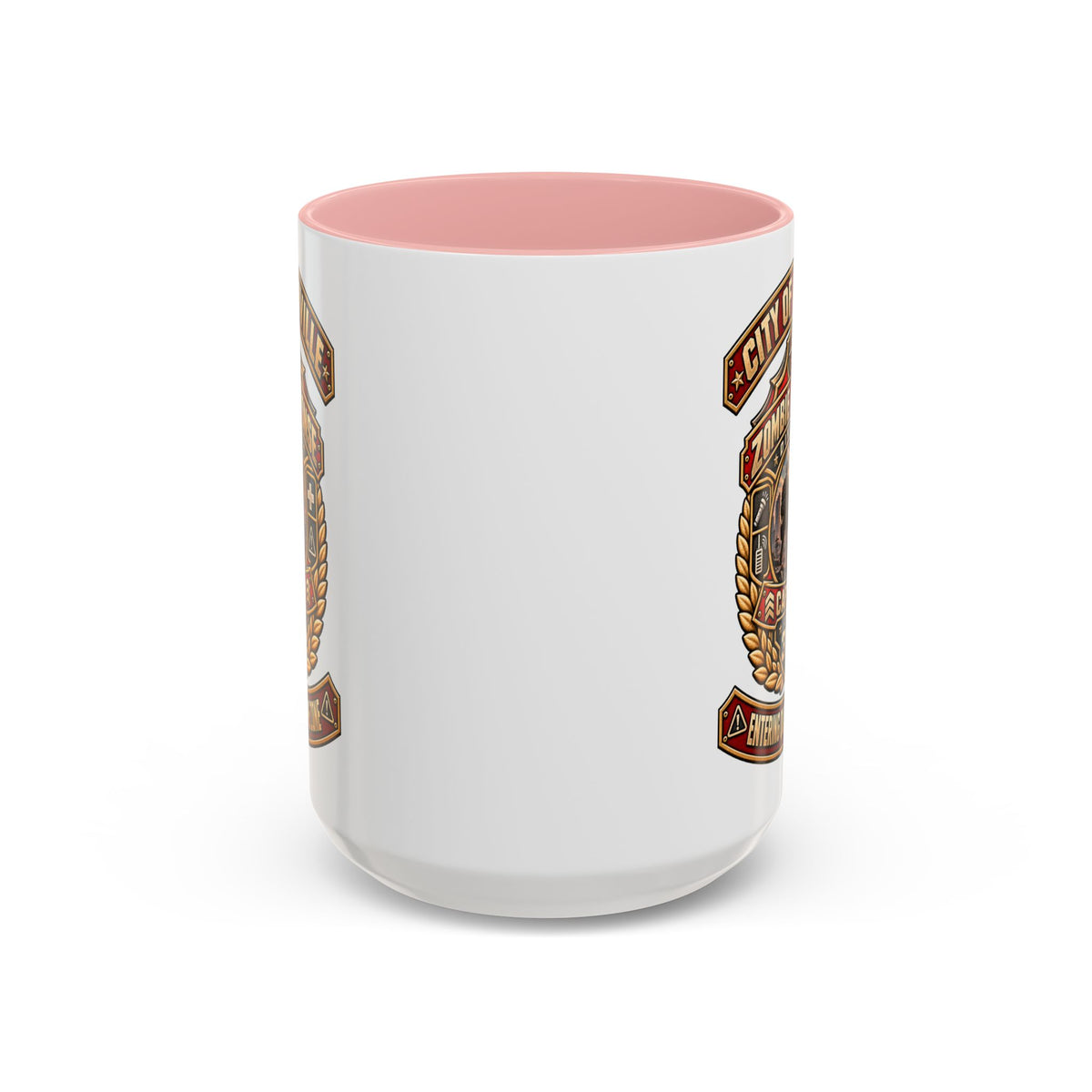 Retro Red Accent Coffee Mug