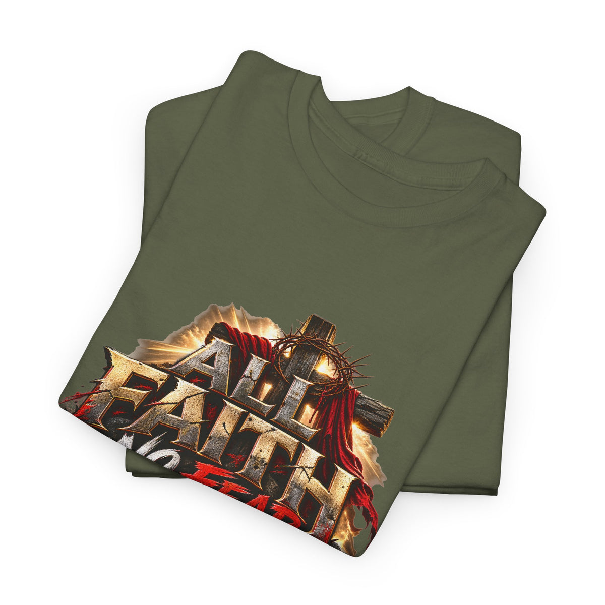 Faith No Fear Christian Graphic T-Shirt