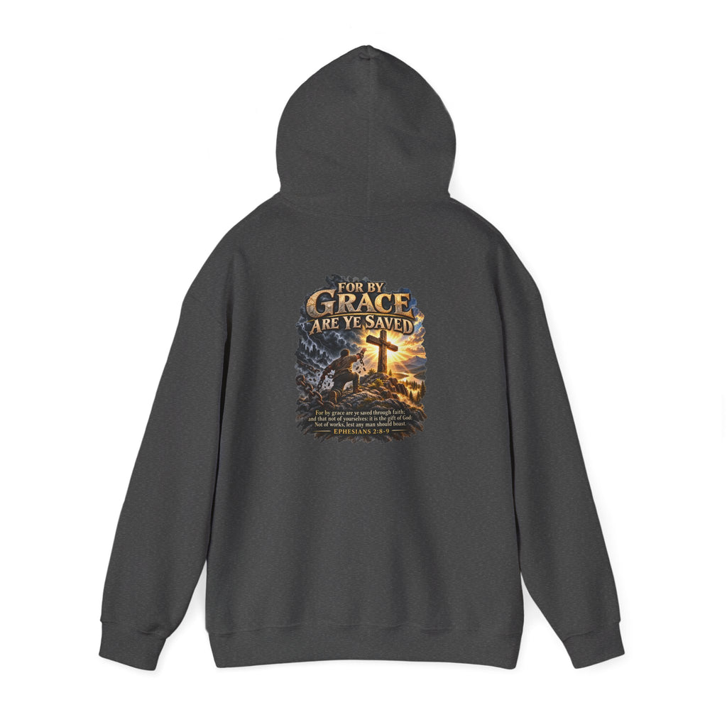 Saved by Grace — Ephesians 2:8–9 Christian Hoodie