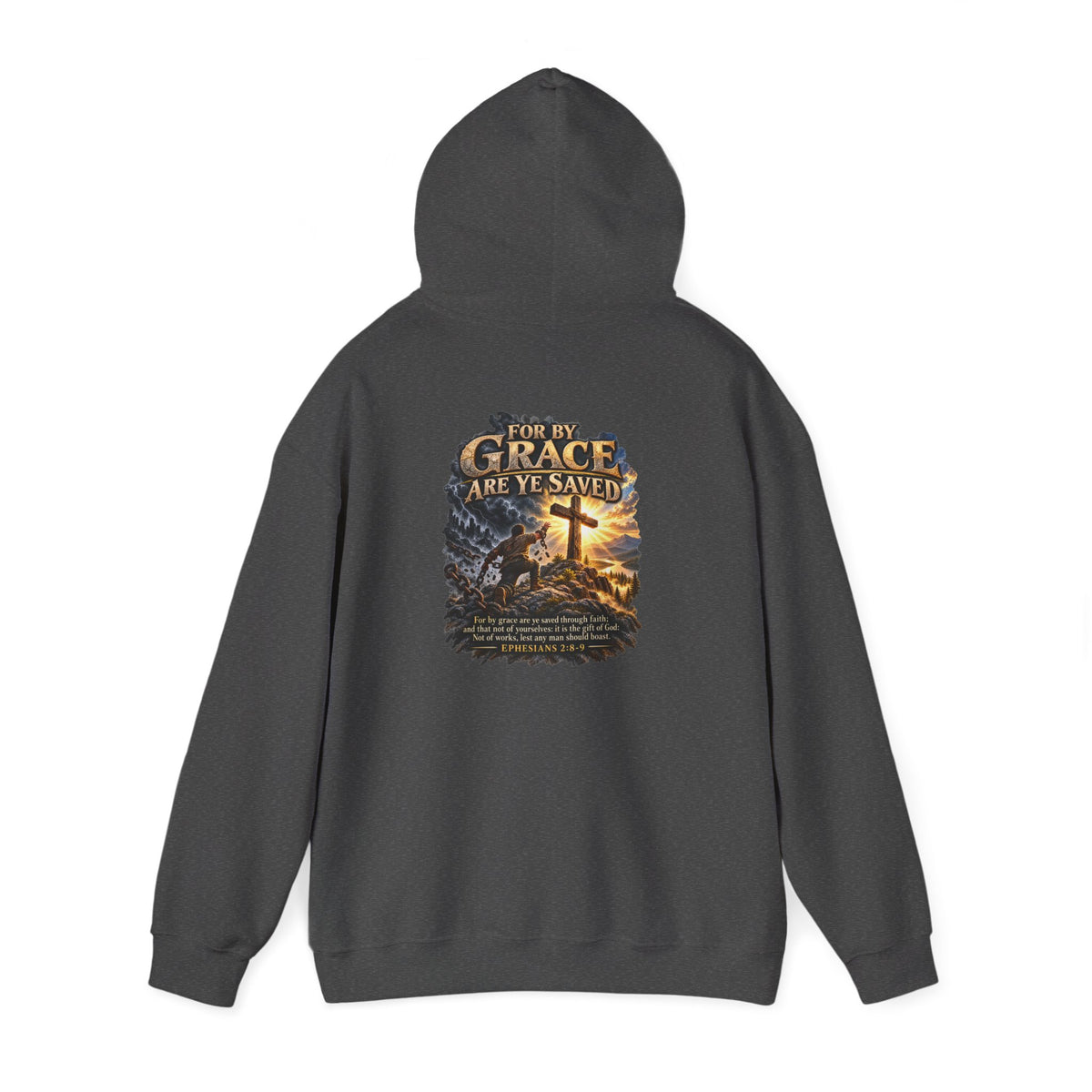 Saved by Grace — Ephesians 2:8–9 Christian Hoodie