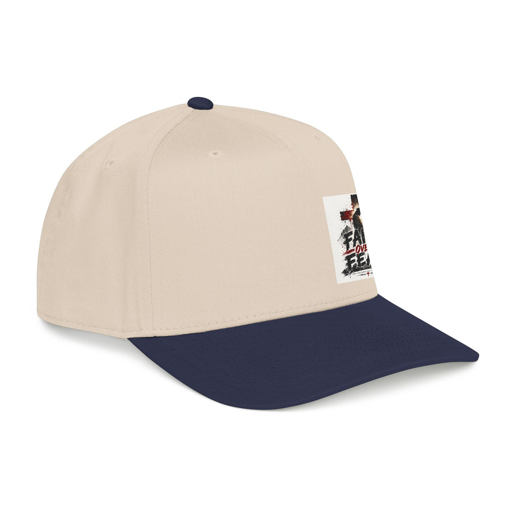Faith Over Fear Baseball Cap — Christian Cross Inspirational Hat