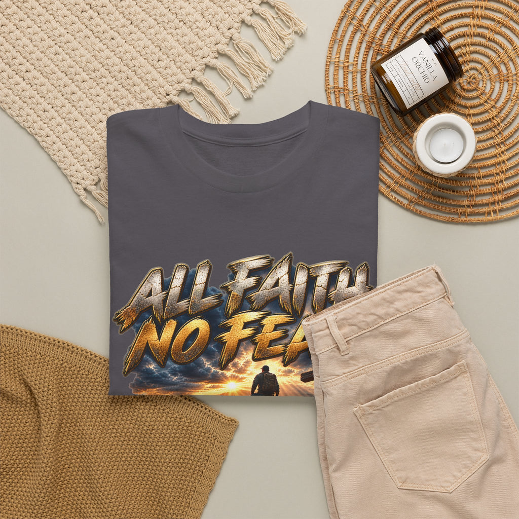 All Faith No Fear Inspirational Christian T-Shirt