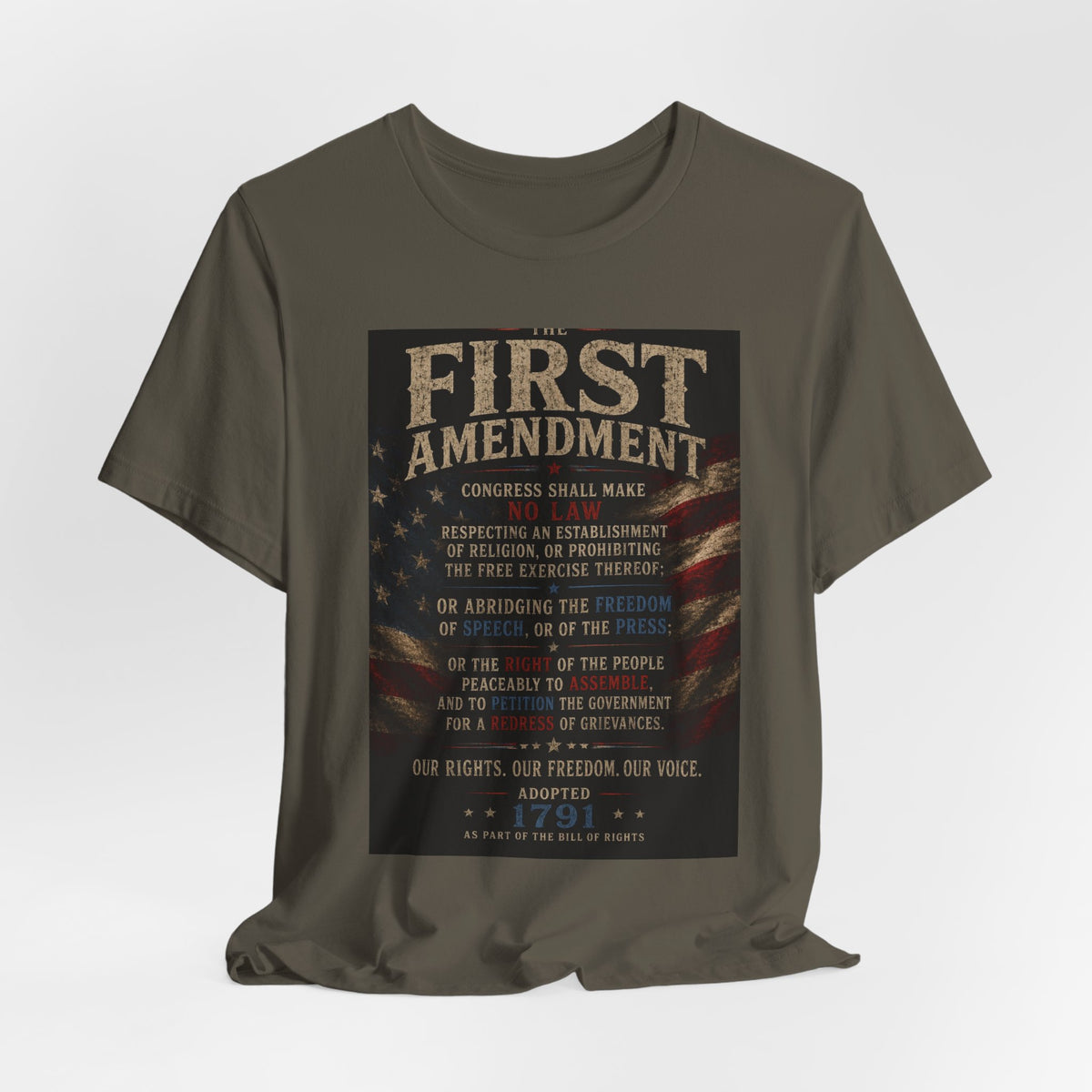 First Amendment Text Tee | Patriotic Constitution Shirt