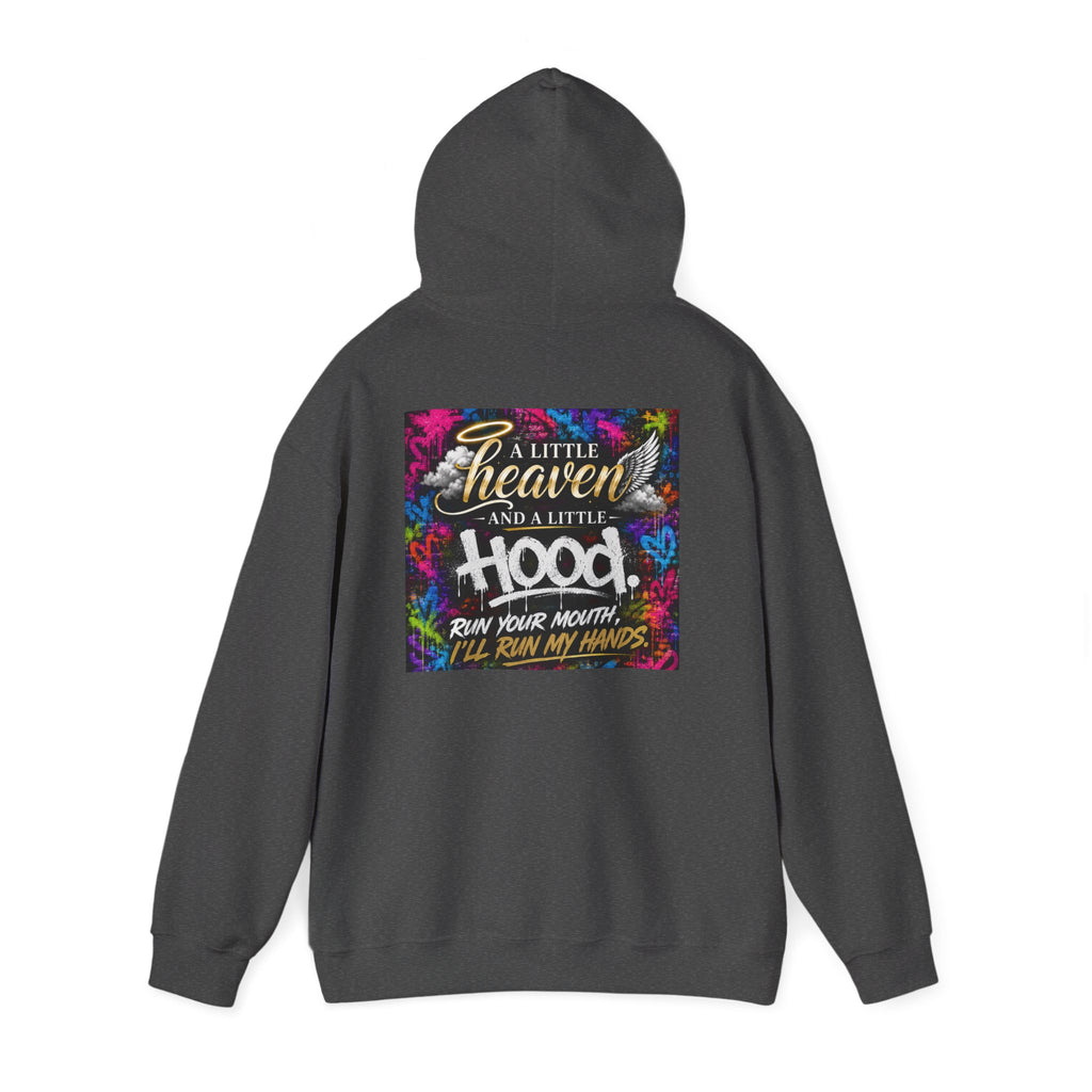 Christian in Progress hoodie | Faith graphic sweatshirt, colorful back print