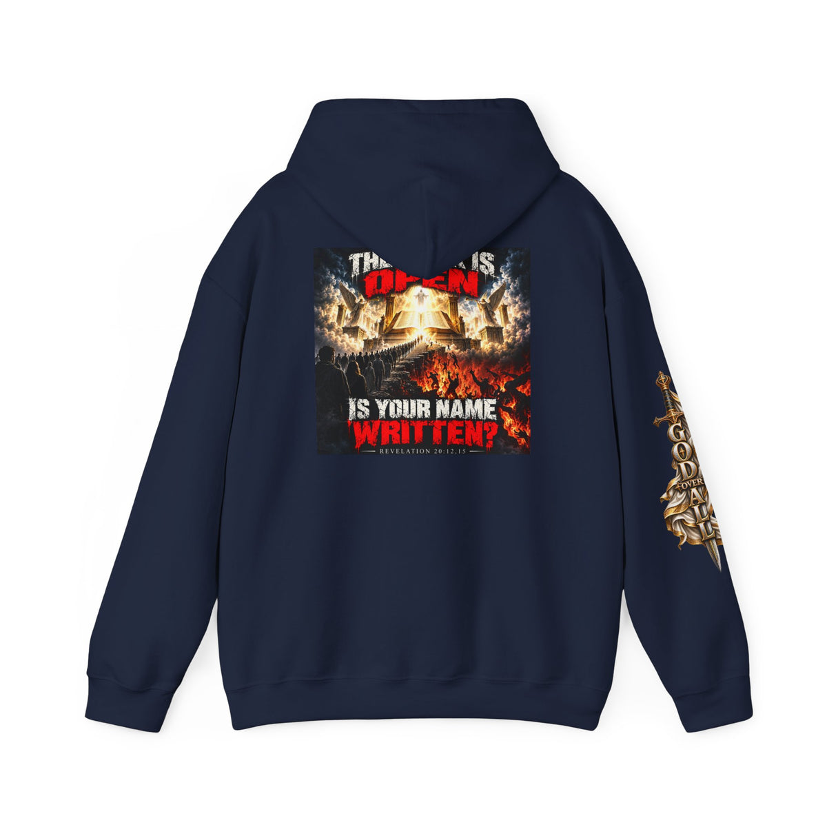 Christian Metal Hoodie - "One God, One Salvation" Graphic Pullover