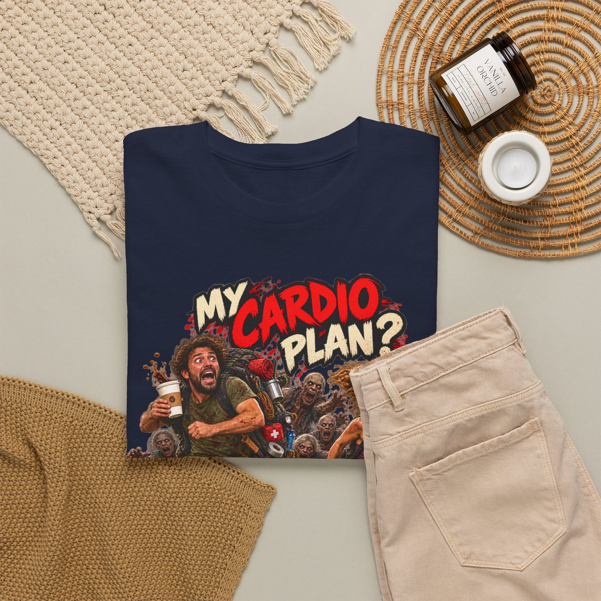 My Cardio Plan Running From Zombies Halloween T-Shirt