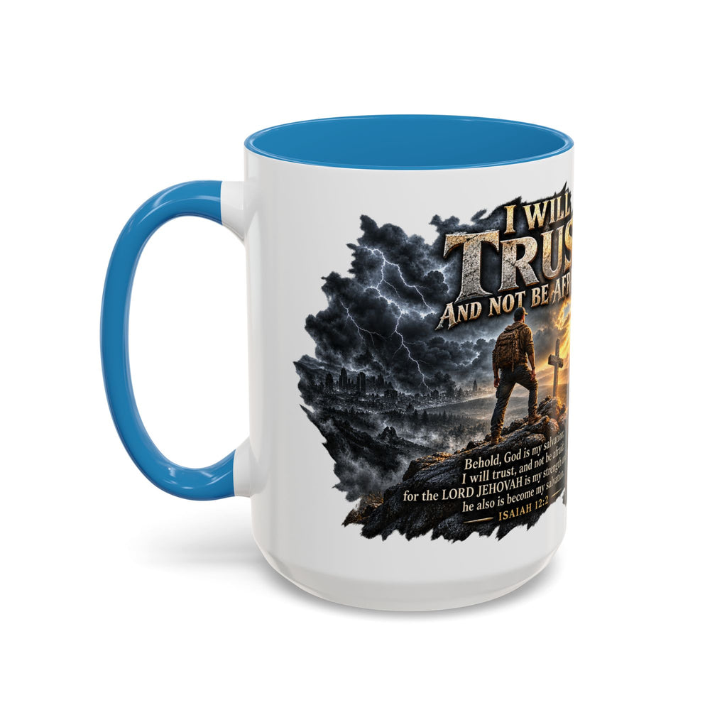 “I Will Not Be Afraid” Christian Cross Coffee Mug