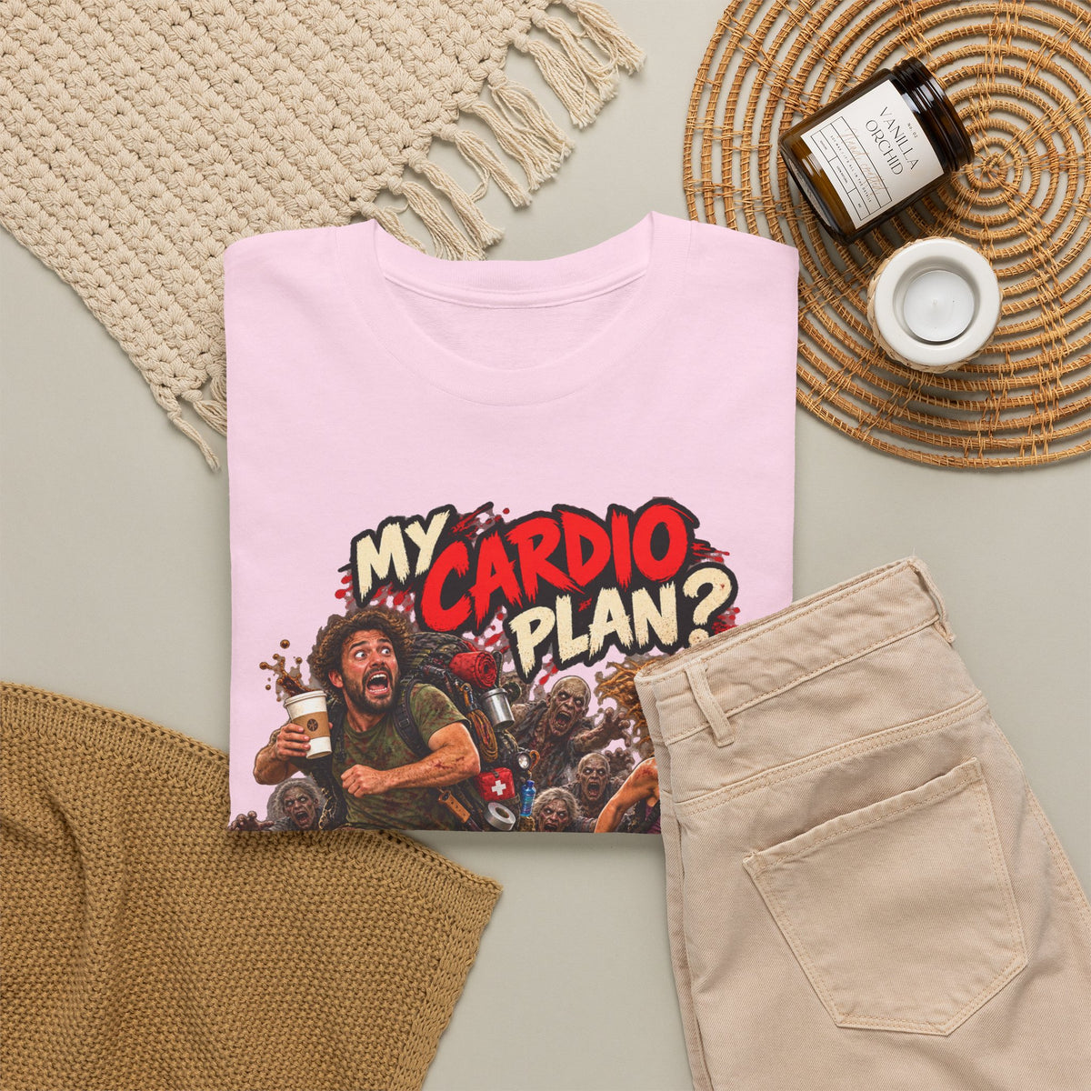 My Cardio Plan Running From Zombies Halloween T-Shirt