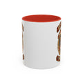 Retro Red Accent Coffee Mug