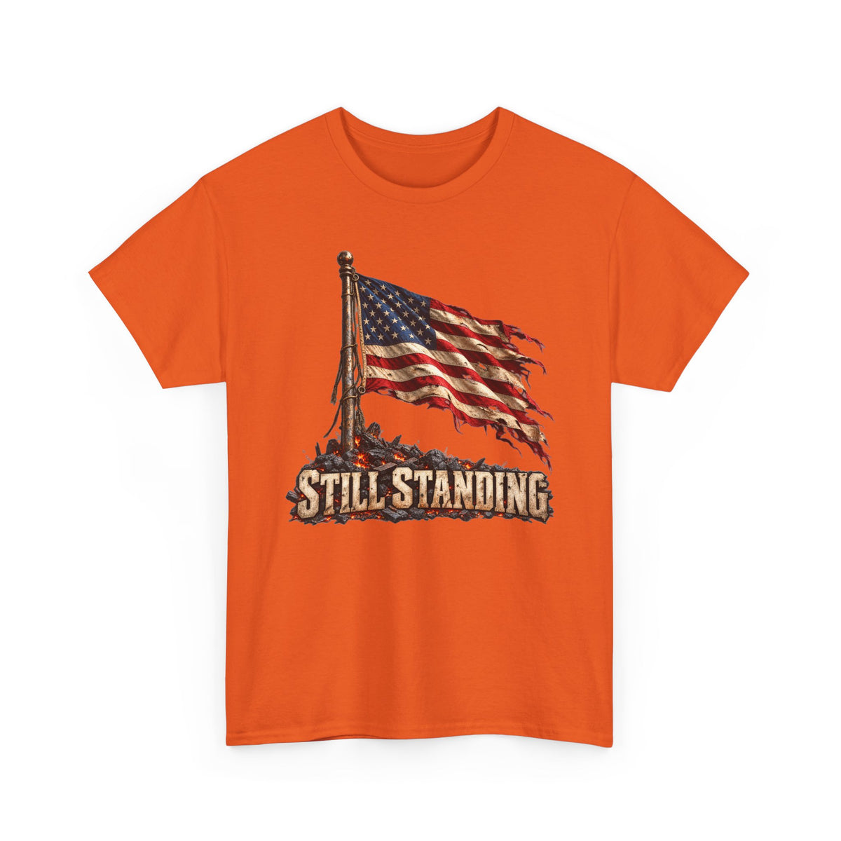 Still Standing American Flag T-Shirt