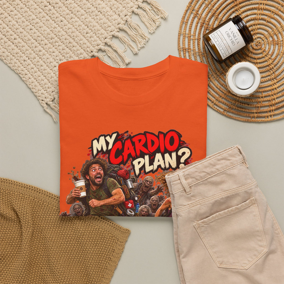 My Cardio Plan Running From Zombies Halloween T-Shirt