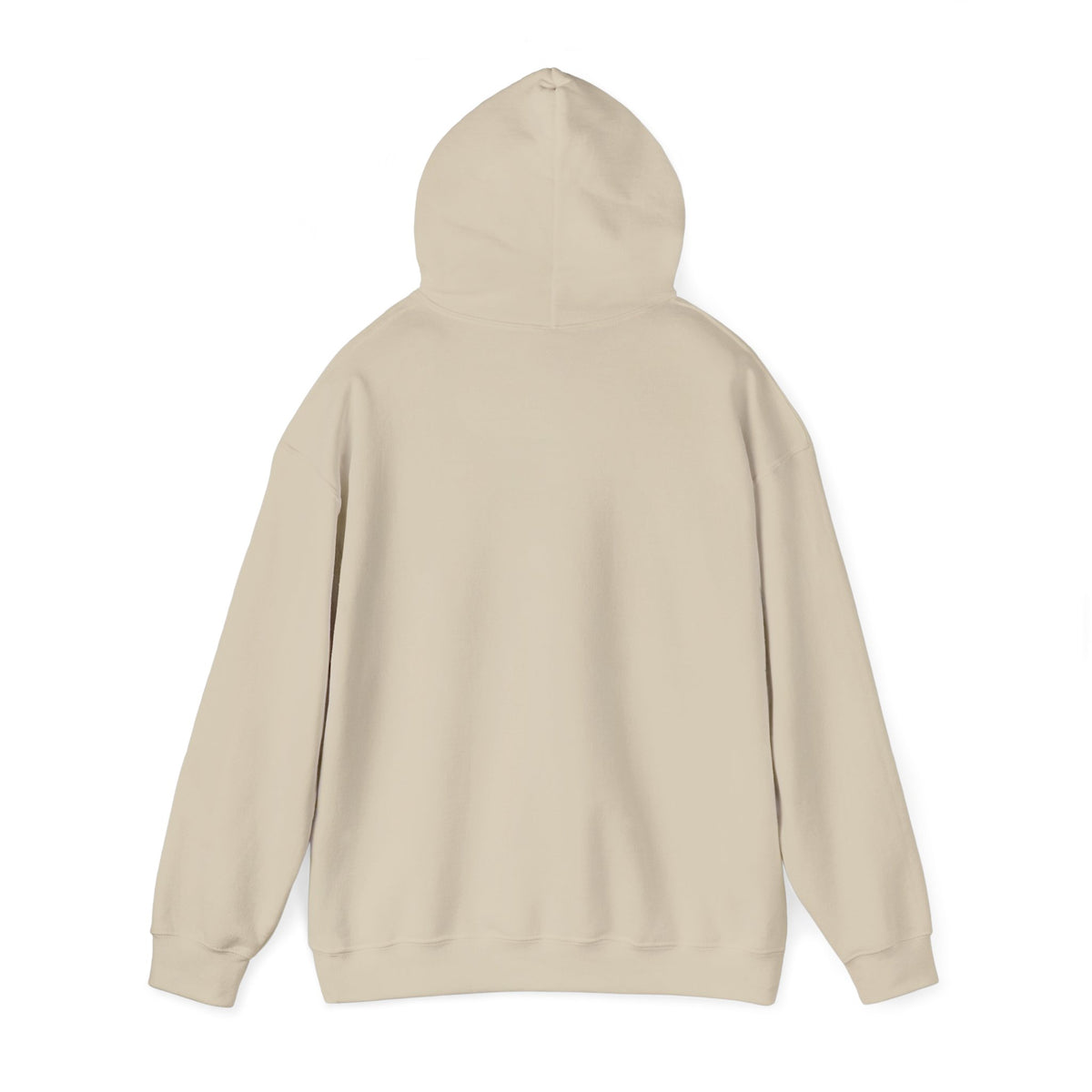Devil Quote Graphic Hoodie — Gothic Script White Pullover