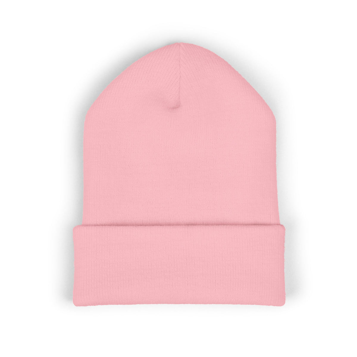 Embroidered Minimal Cross Cuffed Beanie