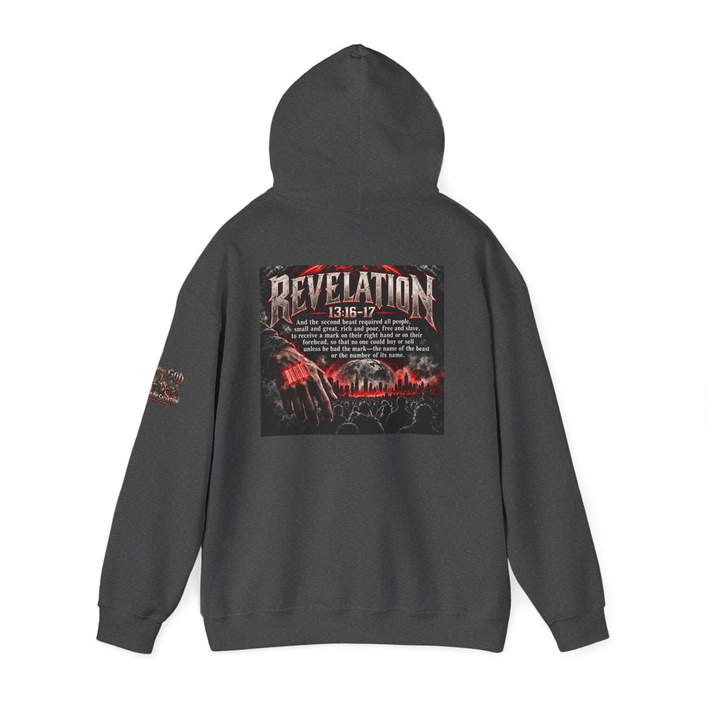 Revelation 13:16-17 Christian Hoodie – 'The Devil' Verse Graphic Pullover